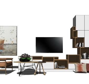 精品客厅设计家具模型 (95)